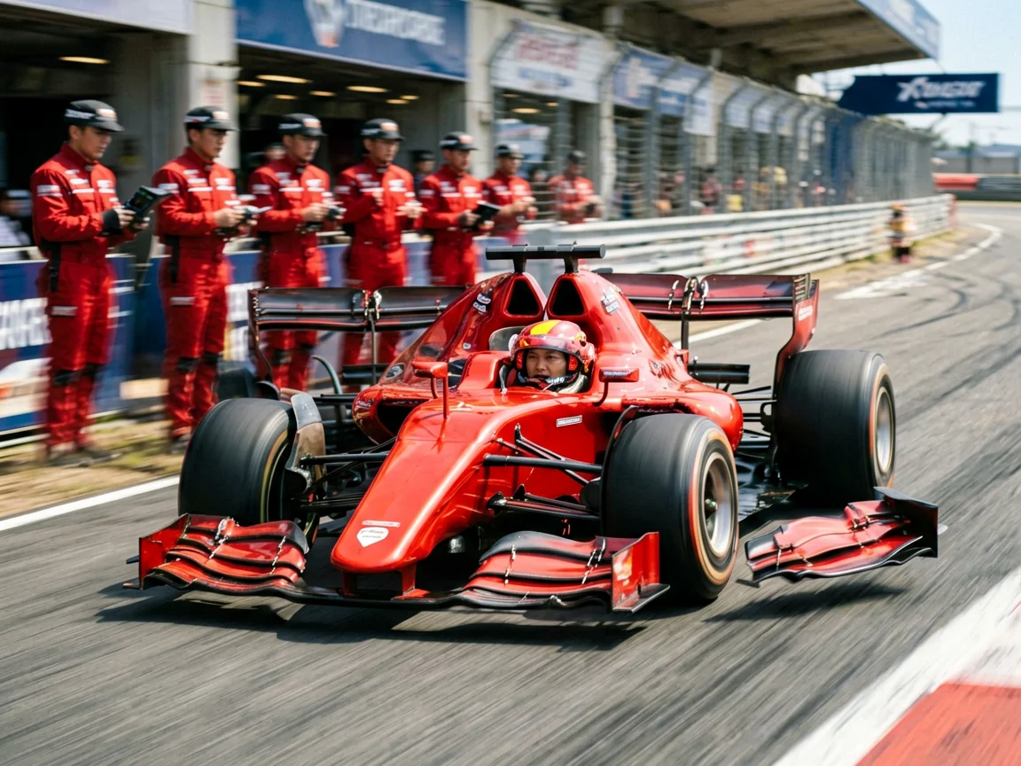 年轻车手亮相围场安东内利F1